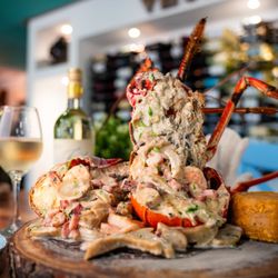 Pescaito Restaurant & Bar - Lobster Stuffed with Mixed Seafood