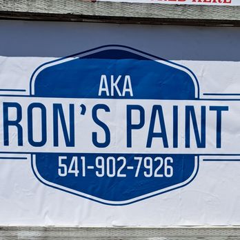 Aka Ron’s Paint - Sign outside the store. Can't miss it. - Paint Stores Near Me - Florence, Oregon
