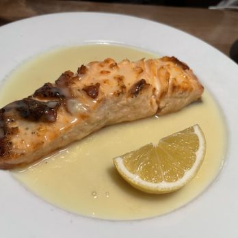 Bramalo Pizzeria & Restaurant - Salmon Fillet with white wine sauce - Pizza Near Me - Bellmore, New York Bramalo Pizzeria & Restaurant - Salmon Fillet with white wine sauce - Pizza Near Me - Bellmore, New York