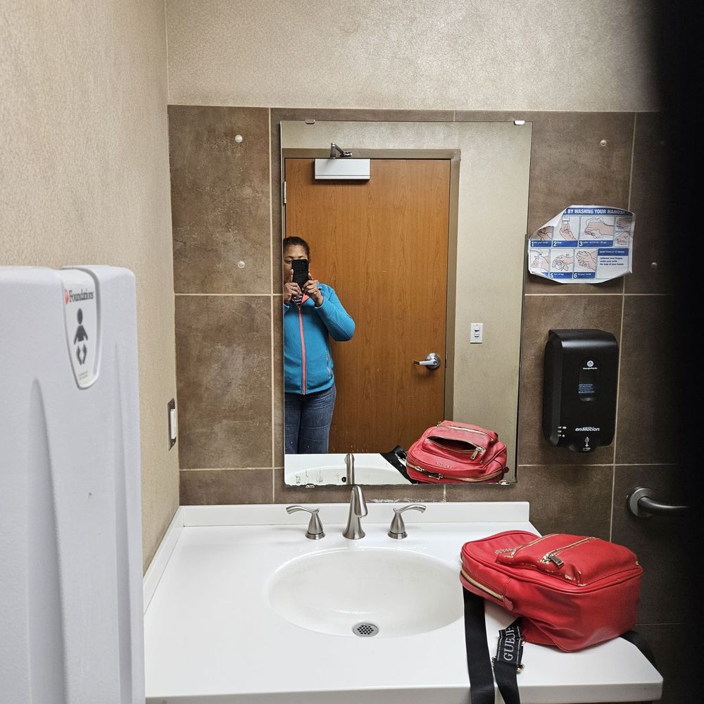 Virginia Eye Consultants - Hiding in one of their cool bathrooms. - Optometrists Near Me - Norfolk, Virginia