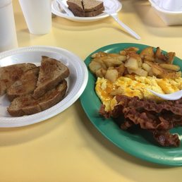 Breakfast special for $5.79 when purchased November 2019. Loved the crispy bacon and cheesy eggs. Yummy. Breakfast special for $5.79 when purchased November 2019. Loved the crispy bacon and cheesy eggs. Yummy.