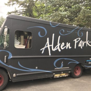 Alden Park - a black food truck parked in a parking lot - Food Trucks Near Me - Plymouth, Massachusetts Alden Park - a black food truck parked in a parking lot - Food Trucks Near Me - Plymouth, Massachusetts