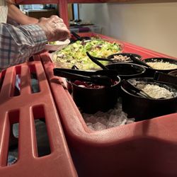 Bark River Lanes - Minimal view of salad bar. Doesn't do it justice. Great selection.