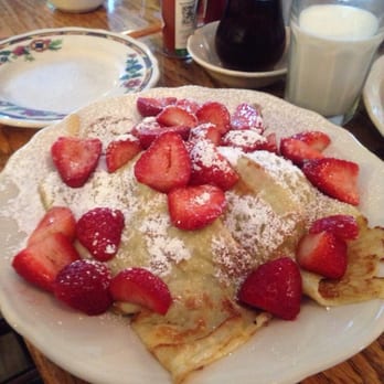 The Oak Table Cafe - Strawberry Crepes - Breakfast & Brunch Near Me - Sequim, Washington