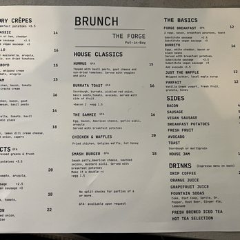 The Forge - Menu - Breakfast & Brunch Near Me - Put-in-Bay, Ohio