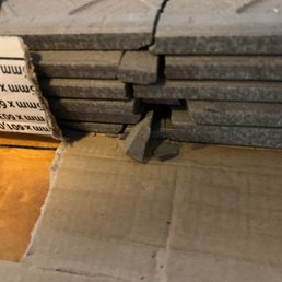 Broken tiles