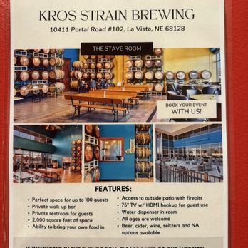 Kros Strain Brewing - Breweries Near Me - La Vista, Nebraska