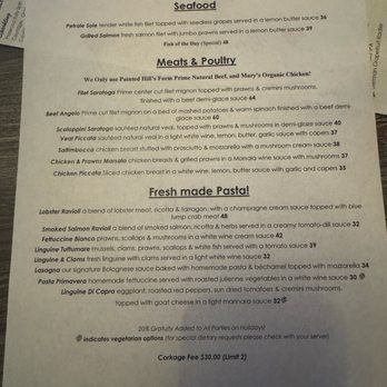 Bella Saratoga - Valentine's Day menu page 2 - Italian Near Me - Saratoga, California