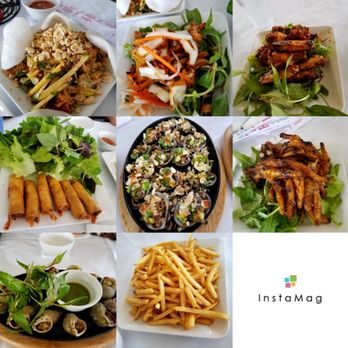 Bien Hen Restaurant - Mango periwinkle salad, grill squid, salt & chili chicken wing, egg roll, bloody clam, grill chicken food (the star), periwinkle, and fries - Seafood Near Me - Westminster, California Bien Hen Restaurant - Mango periwinkle salad, grill squid, salt & chili chicken wing, egg roll, bloody clam, grill chicken food (the star), periwinkle, and fries - Seafood Near Me - Westminster, California
