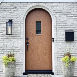 Bloomfield Window And Door - OUTSIDE- Beautiful circle top exterior door!!