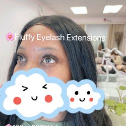 Fluffy Eyelash Extensions - 100pc/12C/Volume/Feather Mink