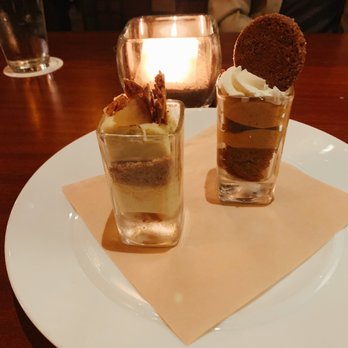 Seasons 52 - Pear cheesecake and pumpkin pie - New American Near Me - Plano, Texas