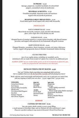 Menu photo 8 Clemente's Trolley Pizzeria Key West, FL Menu photo 8 Clemente's Trolley Pizzeria Key West, FL