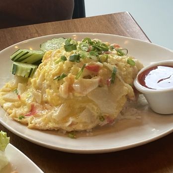 Thai Pho Ewa - The 84. Crab & Shrimp Omelet on Rice - Asian Fusion Near Me - Ewa Beach, Hawaii Thai Pho Ewa - The 84. Crab & Shrimp Omelet on Rice - Asian Fusion Near Me - Ewa Beach, Hawaii
