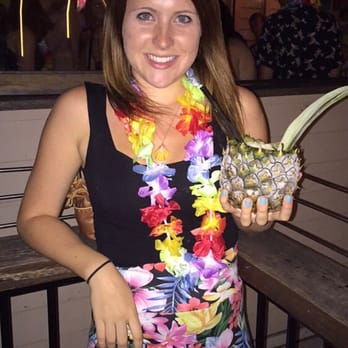 Alfred & Constance - They give you a free lei when you arrive in the tiki bar to get you in the theme! Me with my pineapple pina colada! - Cocktail Bars Near Me - Fortitude Valley, QLD Alfred & Constance - They give you a free lei when you arrive in the tiki bar to get you in the theme! Me with my pineapple pina colada! - Cocktail Bars Near Me - Fortitude Valley, QLD