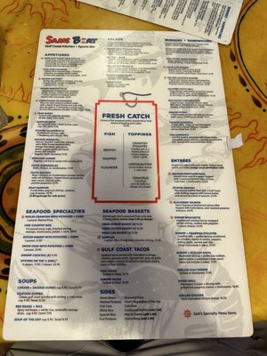 Menu photo 4 Sam's Boat Houston, TX