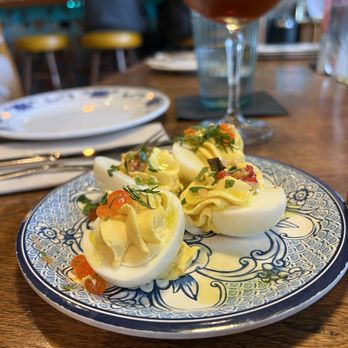 Supergeil - deviled eggs - Mediterranean Near Me - Detroit, Michigan