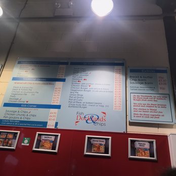 Docklands Fish and Chips - Full menu - Fish & Chips Near Me - Liverpool, XMS