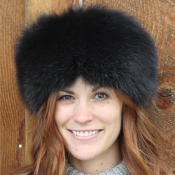 Glacier Wear - Charcoal Dyed Raccoon Pill Box Style Fur Hat