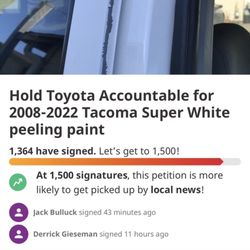 American Toyota - Don't buy a white Toyota