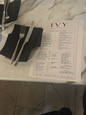 Menu photo 1 Ivy Kitchen + Cocktails Detroit, MI Menu photo 1 Ivy Kitchen + Cocktails Detroit, MI