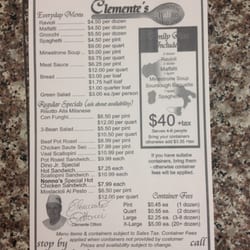 Clementes Authentic Italian
