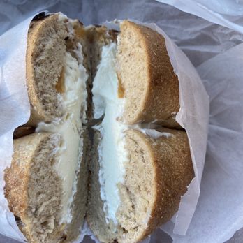 Schmear - Cinnamon raisin bagel with cream cheese - Breakfast & Brunch Near Me - Philadelphia, Pennsylvania