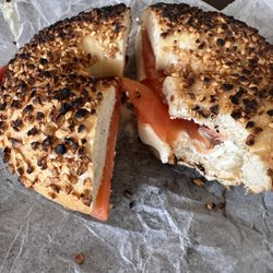 Bagels & Cream - Garlic Bagel, Lox, Cream Cheese