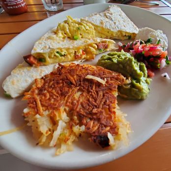 The Beehive - Breakfast quesadilla (comes with hashbrowns) - delicious and filling - New American Near Me - Armonk, New York The Beehive - Breakfast quesadilla (comes with hashbrowns) - delicious and filling - New American Near Me - Armonk, New York
