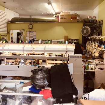 Jimmy Sport - Inside. The embroidery machines take up almost all the space. - Screen Printing/T-Shirt Printing Near Me - Los Angeles, California
