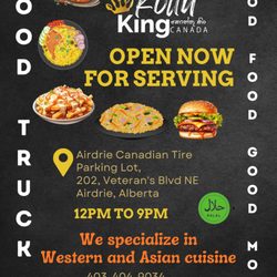 Kottu King - We are open now for serving at the Canadian Tire Parking Lot Veteran's Blvd NE Airdrie, Alberta