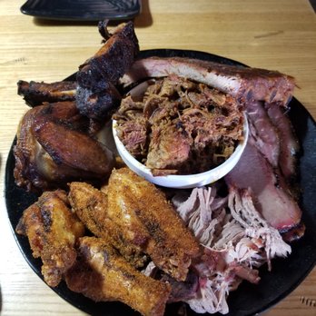 Nickel's Pit BBQ - Nickel's Split platter - Barbeque Near Me - Watkins Glen, New York