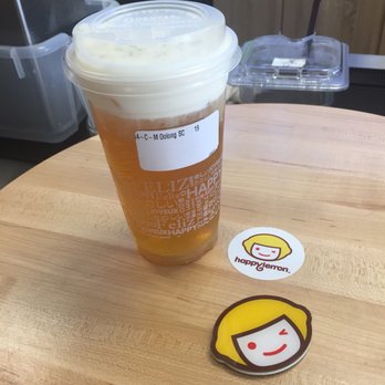 Happy Lemon - Oolong w/ salted cheese foam - Juice Bars & Smoothies Near Me - Burlingame, California Happy Lemon - Oolong w/ salted cheese foam - Juice Bars & Smoothies Near Me - Burlingame, California