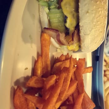 Sammy's Burger - Bacon cheese burger with sweet potato fries :) so good! - Burgers Near Me - Goodyear, Arizona Sammy's Burger - Bacon cheese burger with sweet potato fries :) so good! - Burgers Near Me - Goodyear, Arizona
