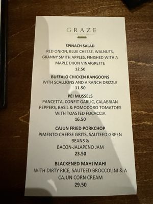 Menu photo 5 Graze Mount Pleasant, SC