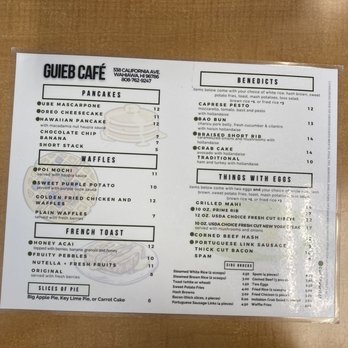 Guieb Cafe - New American Near Me - Honolulu, Hawaii