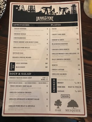 Menu photo 8 Drake's Yoke Willow Park, TX