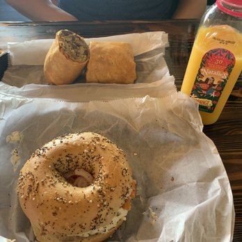 Yorgo's Bageldashery - Lox & Cream Cheese on Everything Bagel/ The Peterman - Bagels Near Me - Norfolk, Virginia