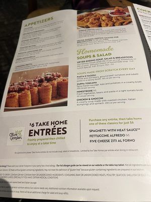 Menu photo 2 Olive Garden Italian Restaurant Augusta, GA Menu photo 2 Olive Garden Italian Restaurant Augusta, GA