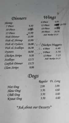 Menu photo 3 A1A Crab House Saint Augustine, FL Menu photo 3 A1A Crab House Saint Augustine, FL
