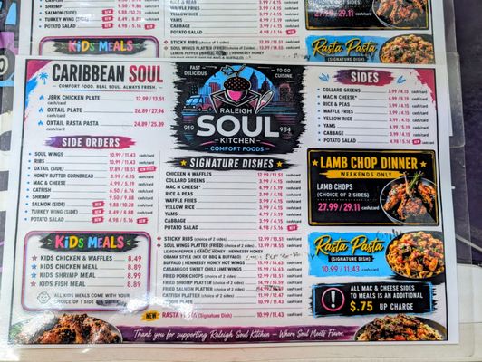 Menu photo 2 Raleigh Soul Kitchen Raleigh, NC Menu photo 2 Raleigh Soul Kitchen Raleigh, NC