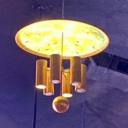 Chandelier lighting. Mid century?