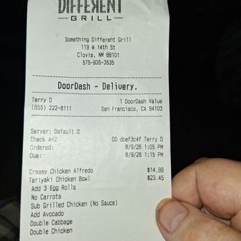 Something Different Grill - What was charged for inedible food. - American Near Me - Clovis, New Mexico Something Different Grill - What was charged for inedible food. - American Near Me - Clovis, New Mexico