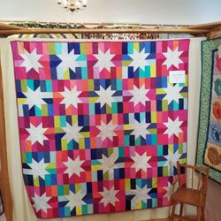 Hebron Historical Marker - Quilt show in the Old Town Hall during Maple Festival
