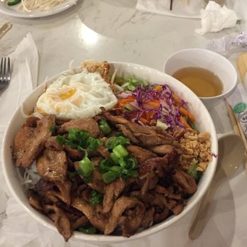 Pho Play - Grilled chicken vermicelli, comes with fried egg - Vietnamese Near Me - Castro Valley, California Pho Play - Grilled chicken vermicelli, comes with fried egg - Vietnamese Near Me - Castro Valley, California