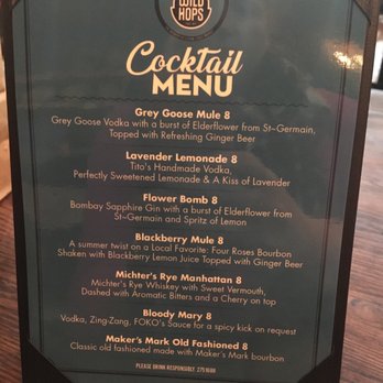 Wild Hops Brewery - Cocktail menu Dec 2020 - Breweries Near Me - Louisville, Kentucky Wild Hops Brewery - Cocktail menu Dec 2020 - Breweries Near Me - Louisville, Kentucky