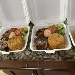 Mi Peru Borinqueno - Pernil, rice and sweet plantains