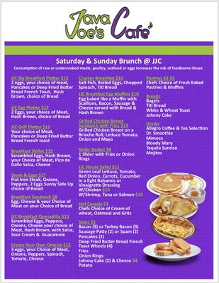 Menu photo 2 Java Joe's Cafe Frederiksted, VI