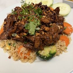 46. Fried Rice Garlic Chicken