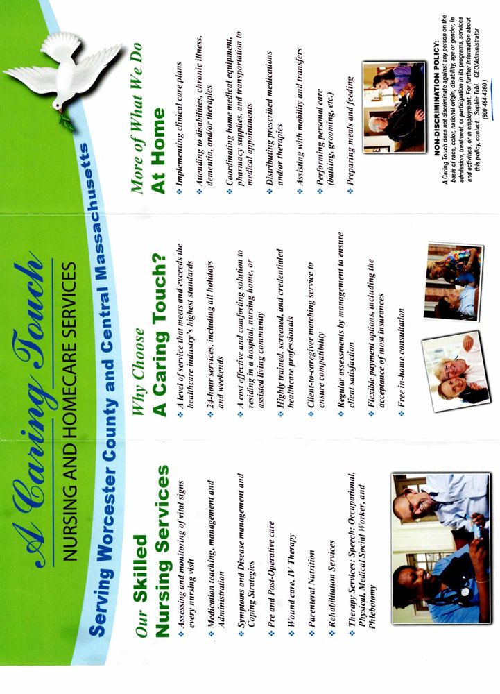 A Caring Touch Nursing and Home Care Services - home care agency in Spencer, MA